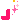 Sparkly pink bracket (left)